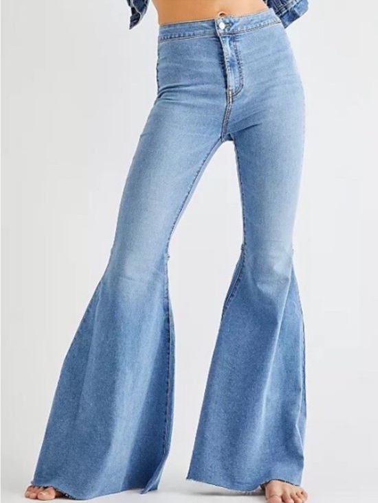 Free People Denim - Free People- Just Float On Flare Jeans In Light Wash